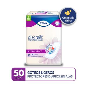 Protectores Diarios TENA Discreet Extralargo Paquete 50un