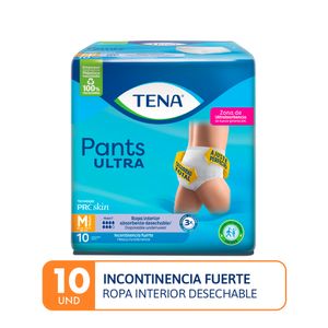 Ropa interior absorbente TENA Pants Ultra Talla M Paquete 10un