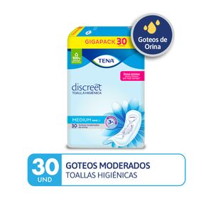 Toallas higiénicas TENA Discreet