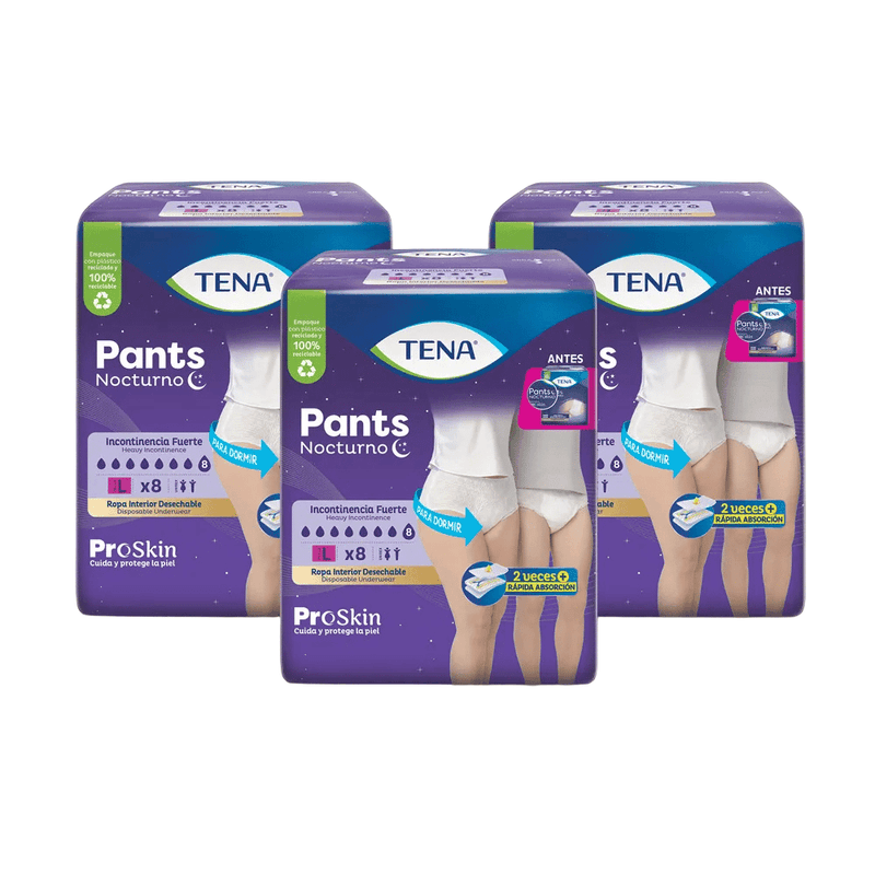 Pack x3 Pants Nocturnos x16 L