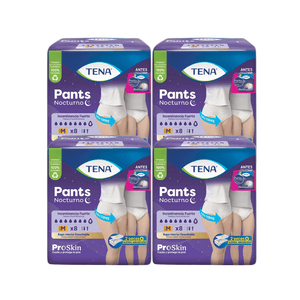 Pack x4 Ropa interior absorbente TENA Pants Nocturno