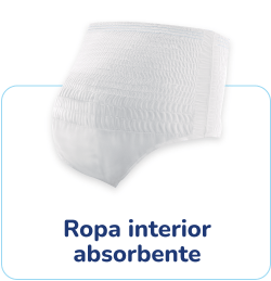 Ropa interior absorbente