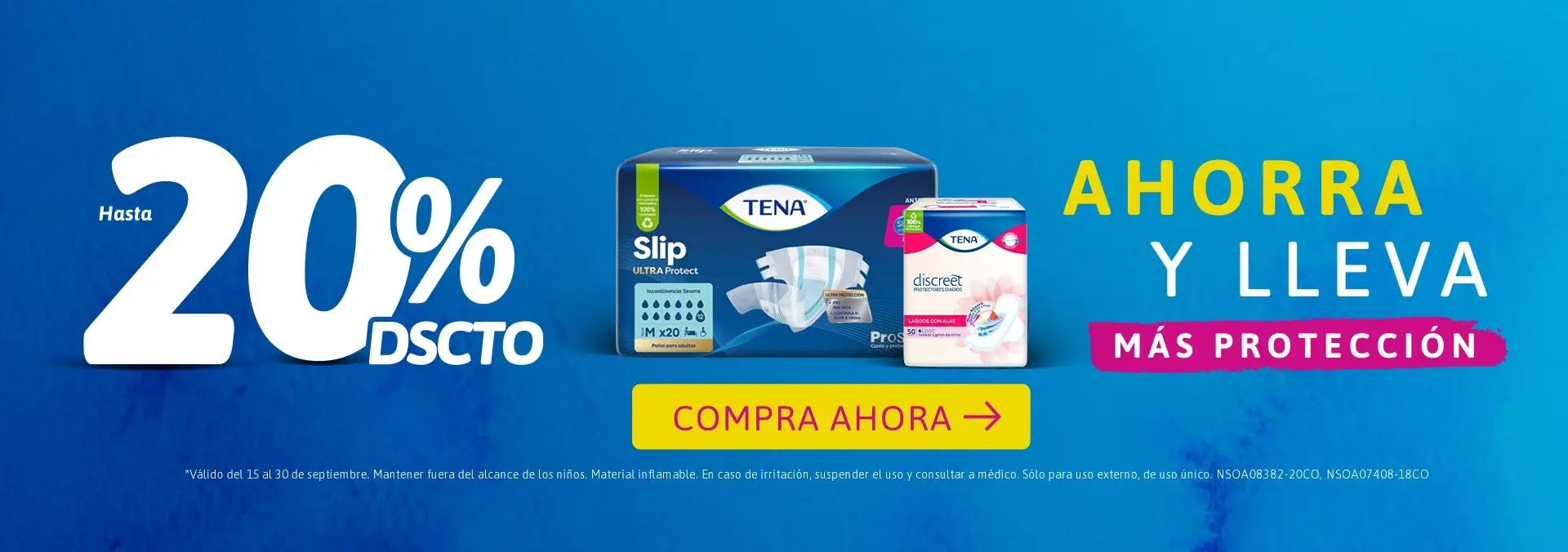 Hasta 20% dscto TENA