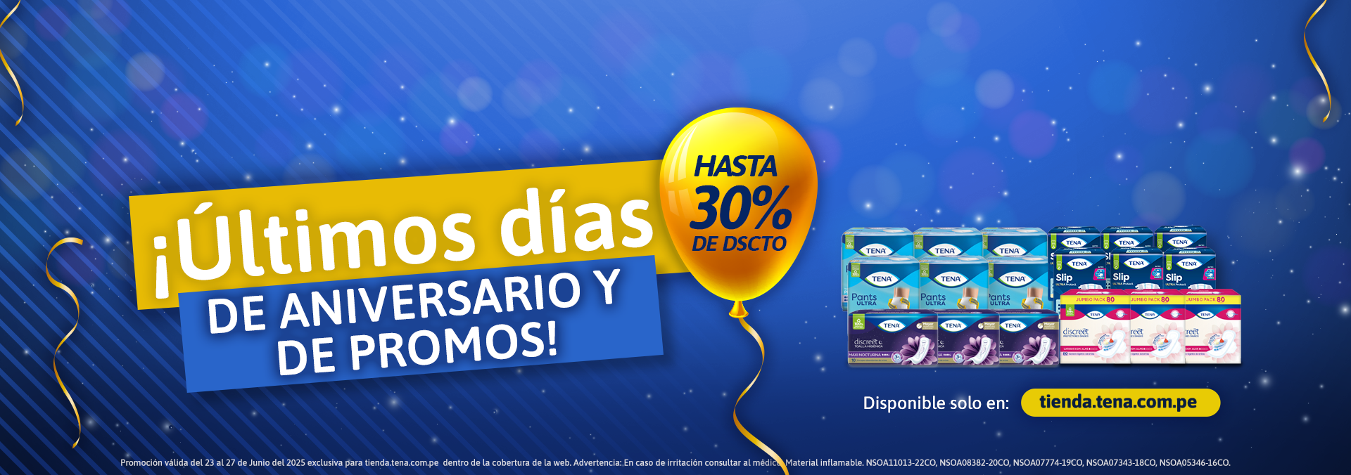 PROMOCIÓN HASTA 30% DE DESCUENTO